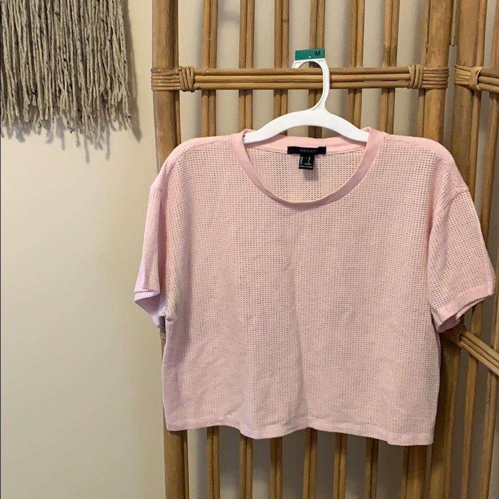 F21 Fishnet Crop Top